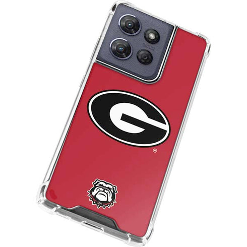 University of Georgia Logo Red Moto G Play 5G (2025) Clear Case